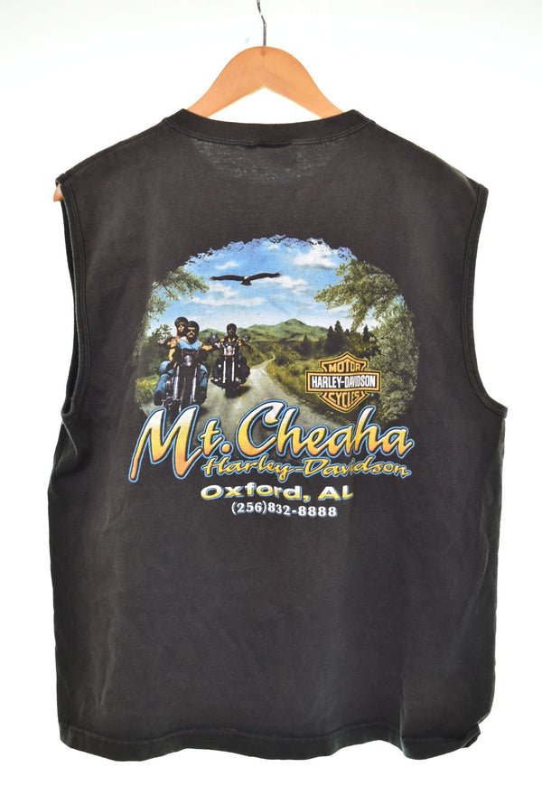 ハーレーダビッドソン Harley-Davidson  モーターサイクル タンクトップ ノースリーブ ノースリーブ ブラック Lサイズ 103MT-2995