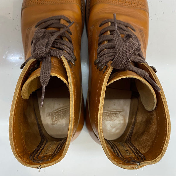 【曜日割引対象外】 レッドウィング RED WING アイアンレンジ マンソンブーツ USA製 8011 メンズ靴 ブーツ ワーク ブラウン 26cmサイズ 201-shoes1559 VB