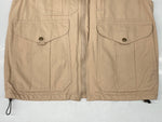 フィルソン FILSON 00s HUNTING VEST ハンティング ベスト フィッシング トラベル USA製 ノースリーブ 薄茶 ベスト 無地 ベージュ Sサイズ 104MT-1398