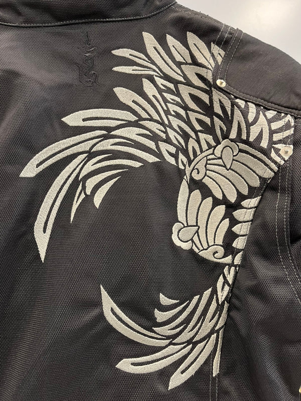 ニコクドウ 弐黒堂 ライドジャケット 刺繍 バイカー バイク ジャケット ブラック Lサイズ 101MT-5394