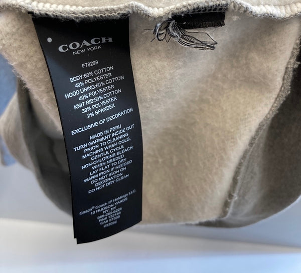 コーチ COACH シグネチャー フロントロゴパーカー フーディ F78299 パーカ グレー Mサイズ 101MT-3284