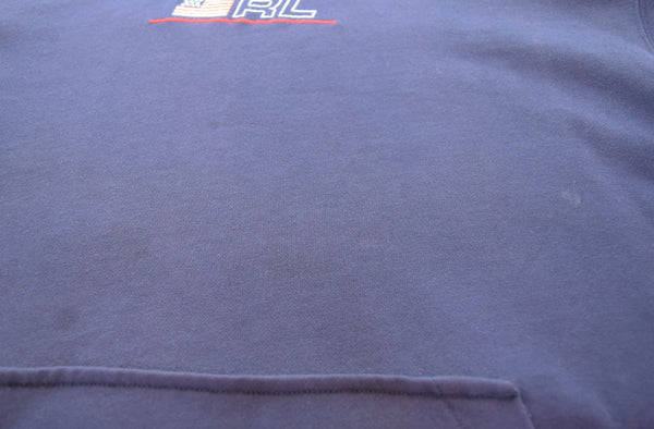 ラルフローレン RalphLauren 90s POLO SPORT アームロゴ グラフィック フーディー 90's 茄子紺  KK-RS-NA-0962 パーカ パープル Lサイズ 103MT-2596