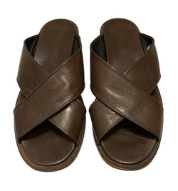 エストネーション ESTNATION Leather Cross Sandal クロス サンダル MADE IN JAPAN クロスベルト メンズ靴 サンダル その他 ブラウン サイズ 41 101-shoes1590