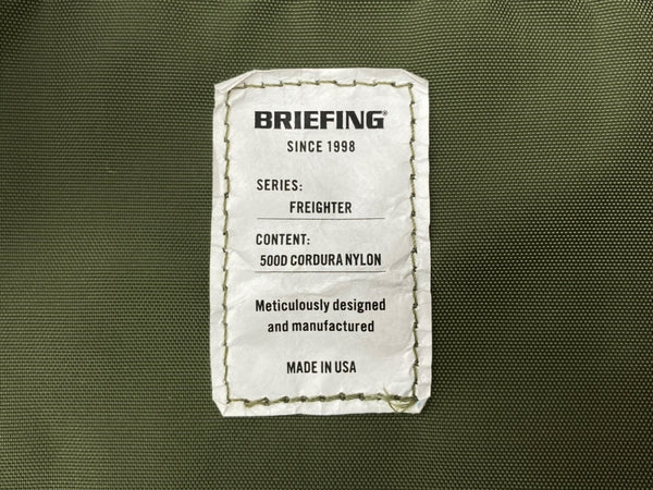 ブリーフィング BRIEFING FREIGHTER ASSAULT PACKER フレイター アサルト パッカー バックパック リュック USA製 緑 バッグ メンズバッグ バックパック・リュック ロゴ カーキ 104B-54