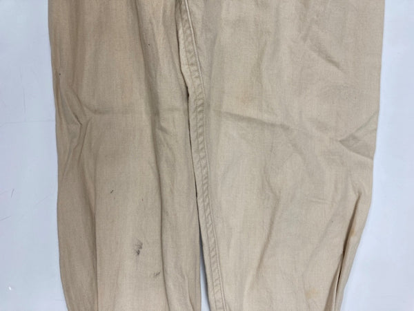 ダブルアールエル RRL 90s 三ツ星タグ MILITARY SHIRT ミリタリー サファリシャツ ステンカラー フロントボタン ヴィンテージ VINTAGE ラルフローレン RALPH LAUREN コットン 北マリアナ諸島製 BEIGE 長袖シャツ 無地 ベージュ Lサイズ 104MT-1971