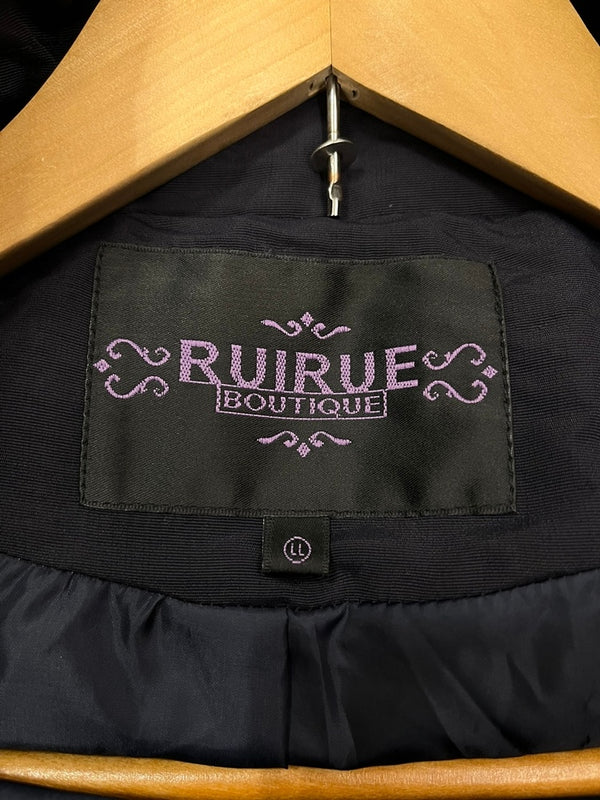 ルイルエブティック RUIRUE BOUTIQUE ダウンコート ダウンジャケット ロング丈  ジャケット ネイビー LLサイズ 101LT-199
