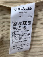 オーラリー AURALEE 18SS SHAWL COLLAR JACKET ストライプ A8SJ01TN ジャケット ベージュ 4サイズ 201MT-3800
