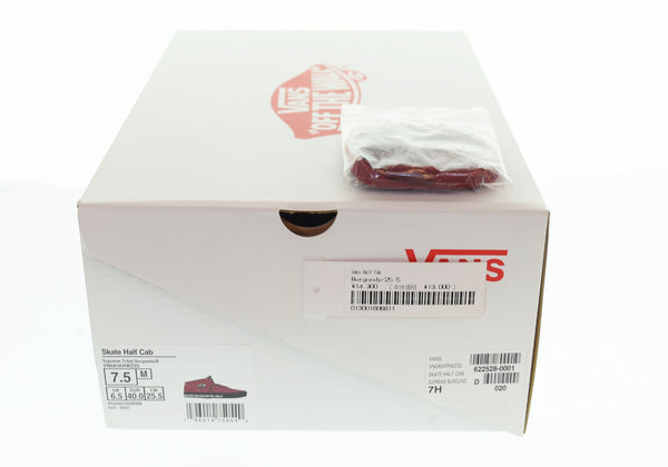 バンズ VANS  21AW Supreme Half Cab Red シュプリーム ハーフキャブ スニーカー 赤  VN0A5KRWZ3S メンズ靴 スニーカー レッド 25.5cm 103S-1076