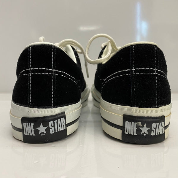 【曜日割引対象外】 コンバース CONVERSE 90's ONE STAR SUEDE デッドストック USA製 7 1/2 メンズ靴 スニーカー ブラック 25.5cmサイズ 201-shoes1512 VB