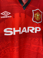 アンブロ UMBRO マンチェスターユナイテッド ゲームシャツ サッカー フットボール 半袖カットソー レッド XLサイズ 201MT-3805