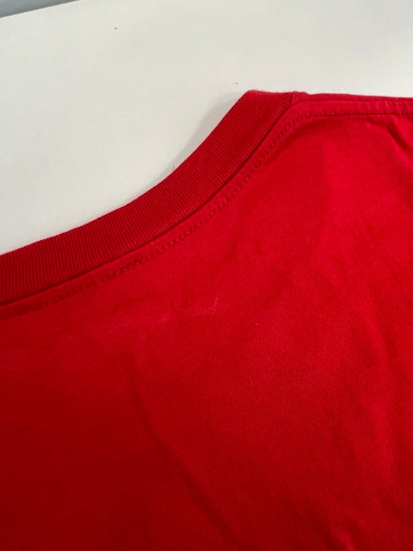 モンクレール MONCLER GENIUS ジーニアス 半袖カットソー 赤 ロゴプリント バックプリント Tシャツ レッド Sサイズ 101MT-4420