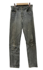 リーバイス Levi's 90s 90年代 501 先染め ブラック ジーンズ ジーパン USA製 ボタン裏653 無地 デニム ブラック W29 L34 104MB-295