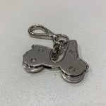 【中古】プラダ PRADA キーリング チャーム キーホルダー バイク 三角ロゴ メンズジュエリー・アクセサリー その他 レッド 201goods-809