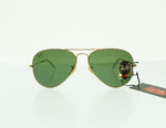 レイバン Ray-Ban AVIATOR LARGE METAL CLASSIC アビエータ クラシック G-15 Lens レンズ グリーン 58□14  RB3025 眼鏡・サングラス 眼鏡 ゴールド 103G-143