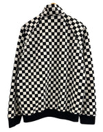 フレッドペリー FRED PERRY トラックジャケット ボンバージャケット 総柄 ブロックチェック J1105 サイズ42 ジャージ ブラック 101MT-4775