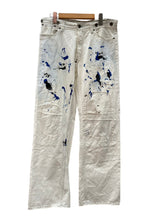 ラルフローレン RalphLauren ペンキデニム ホワイトデニム ドーナツボタン サスペンダーボタン シンチバック  デニム ホワイト サイズ 32/30 104MB-363