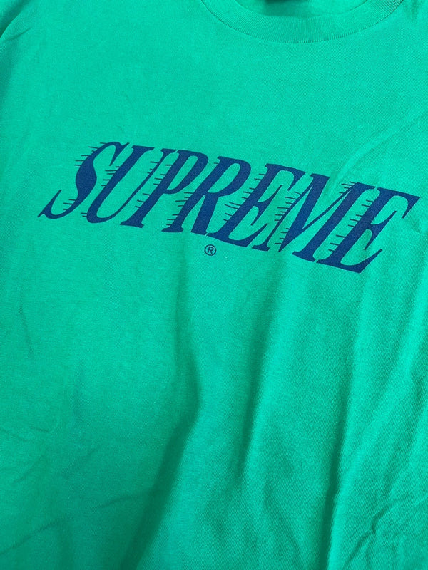シュプリーム SUPREME 22AW Slap Shot Tee スラップショットTシャツ プリントロゴ 緑 Tシャツ グリーン Lサイズ 101MT-5043