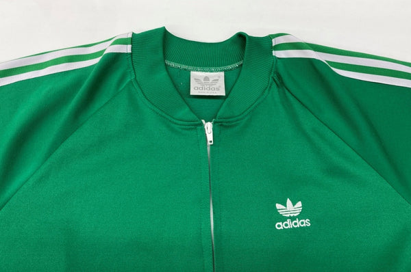 アディダス adidas 80's USA製 Track Jacket トラック ジャケット 緑 ジャージ ロゴ グリーン Lサイズ 104MT-2046
