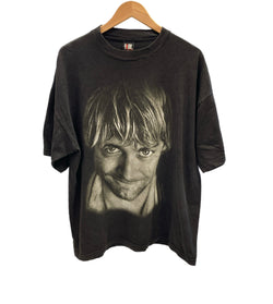 バンドTシャツ BAND-T 90s 90's GIANT NIRVANA Kurt Cobain ニルヴァーナ カートコバーン 追悼 MEMORIAL FACE SMILE スマイル  THE END OF MUSIC ©1998 XL Tシャツ ブラック LLサイズ 101MT-2729