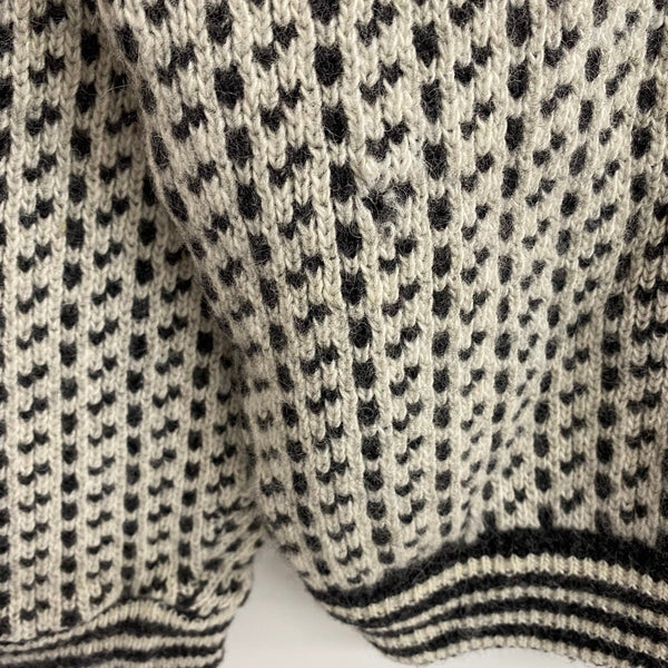 【曜日割引対象外】 エルエルビーン L.L.Bean 80's 90's バーズアイニット セーター ホワイト 201MT-4603 VB