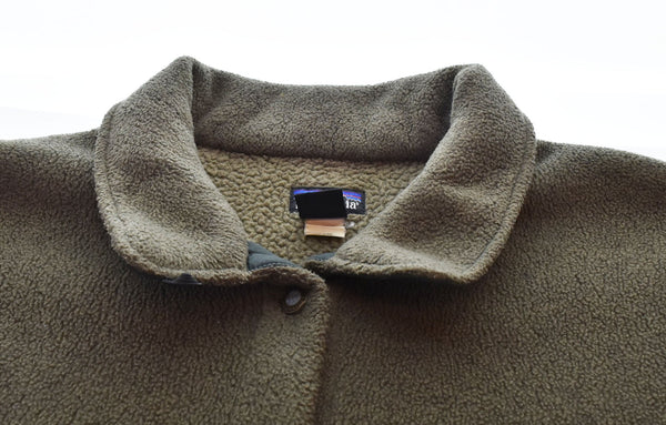 パタゴニア PATAGONIA 96年製 90s 90's 90年代 USA製 シンチラ シャーリング コート ウィメンズ企画 フリースジャケット ユーカリカラー ジャケット ブラウン Mサイズ 103MT-1889