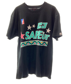 サプール SAPEur Have a Nice Weekend Tee クルーネック 黒 XXL Tシャツ プリント ブラック 104MT-143