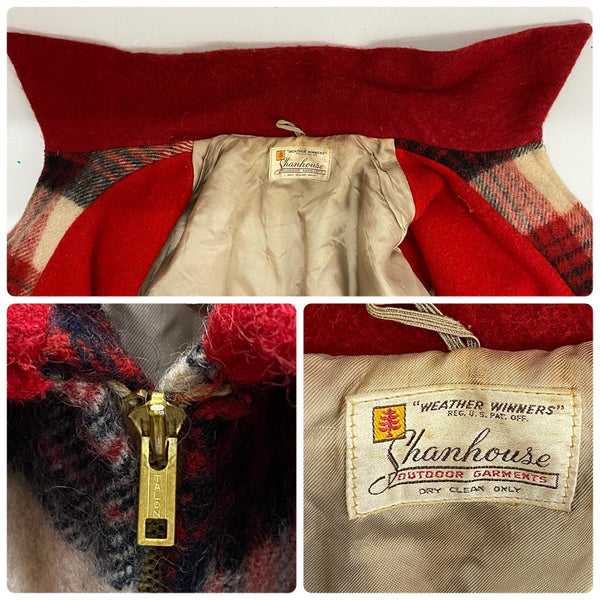 【曜日割引対象外】 ヴィンテージ vintage ~50's シャンハウス shanhouse ウールコート ジャケット レッド 201MT-4712 VB