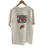 ナイキ NIKE 90's 90年代 FOOTBALL IS IN MY BLOOD アナトミカル 臓器 アメリカ製 MADE IN USA VINTAGE ヴィンテージ Tシャツ ホワイト Lサイズ 101MT-4961
