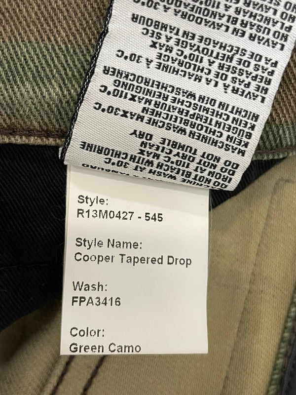 アール サーティーン R13 Cooper Tapered Drop Jean Camo R13M0427 ボトムス マルチカラー 34 601MB-5