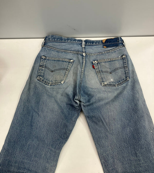 リーバイス Levi's 80's 80年代 501 黒カン 赤耳 ボタン裏524 赤タブサークルR VINTAGE ヴィンテージ デニム ブルー W33L38 101MB-706
