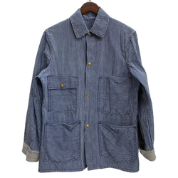 【曜日割引対象外】 ヴィンテージ vintage 60's 70's Carter's Hickory Stripe Worker Coverall ジャケット ブルー 201MT-4323 VB