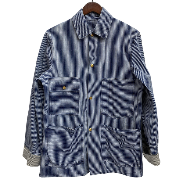 【曜日割引対象外】 ヴィンテージ vintage 60's 70's Carter's Hickory Stripe Worker Coverall ジャケット ブルー 201MT-4323 VB