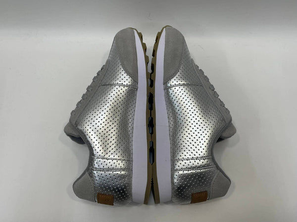 サンガッチョ via SANGACIO ×Wako’s Room ワコーズルーム シルバーレザー×グレースエード イニシャルなし レディース靴 スニーカー シルバー 23.5cm 601sh-49