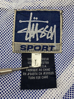 ステューシー STUSSY OLD USA製 STUSSY SPORT JACKET オールド ステューシー スポーツ ジャケット 青 ジャケット ロゴ ブルー Lサイズ 104MT-1967