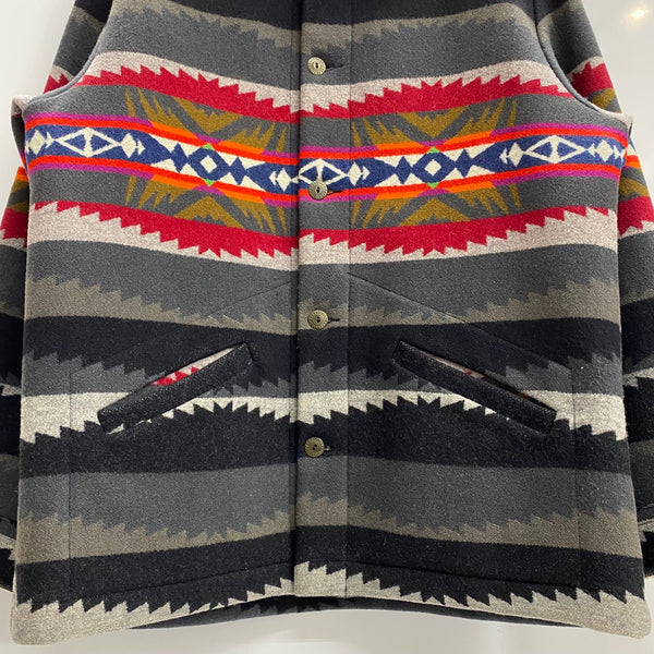 【曜日割引対象外】 ペンドルトン PENDLETON 80's HIGH GRADE WESTERN WEAR ネイティブ柄 USA製 ウール ジャケット グレー 201MT-4774 VB