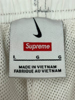 シュプリーム SUPREME 24SS × NIKE ナイキ Ripstop Track Pant リップストップ トラック パンツ 白 ロゴ ボトムスその他 ホワイト Lサイズ 104MB-118