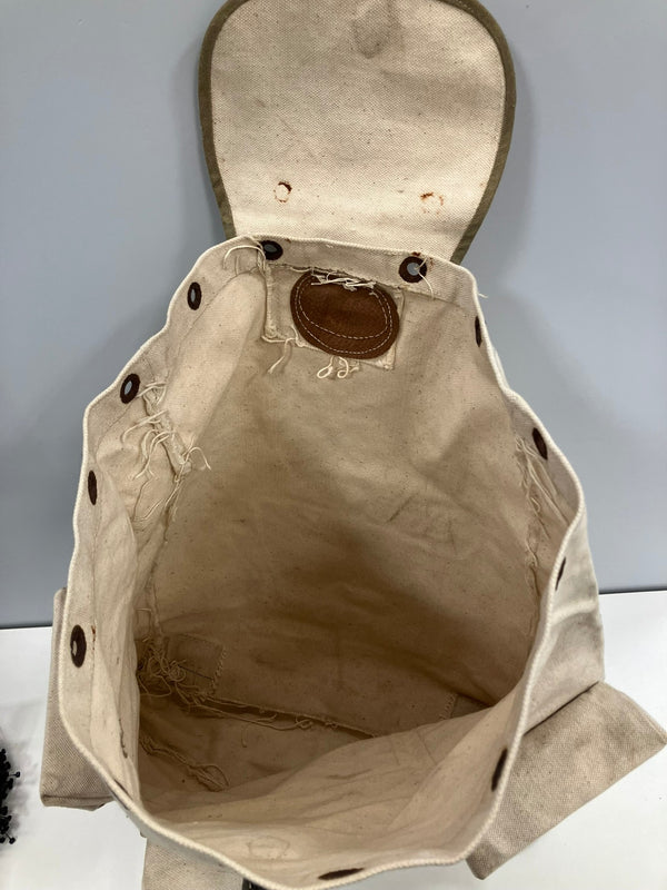 ミリタリー MILITARY 40'S 40年代 旧日本軍 リュック バックパック 旧日本軍 大日本帝国陸軍 当時物 実物 帆布 本革 VINTAGE ヴィンテージ バッグ メンズバッグ バックパック・リュック ベージュ 101bag-203