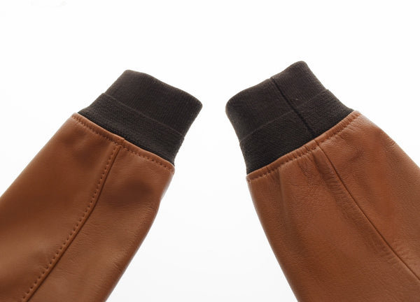 コーチ COACH レザー フライト ジャケット LEATHER FLIGHT JACKET 襟ボア やぎ革  S ジャケット ブラウン 103MT-3449