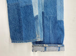 アンユーズド UNUSED 16AW REMAKE PATCHWORK DENIM リメイク パッチワーク デニム 再構築 ジップフライ ズボン パンツ 青 無地 UW0542 デニム ブルー サイズ 2 104MB-141