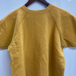 【曜日割引対象外】 ヴィンテージ vintage ARTEX 60's 70's フロッキープリント 半袖スウェット スウェット イエロー Lサイズ 201MT-4789 VB