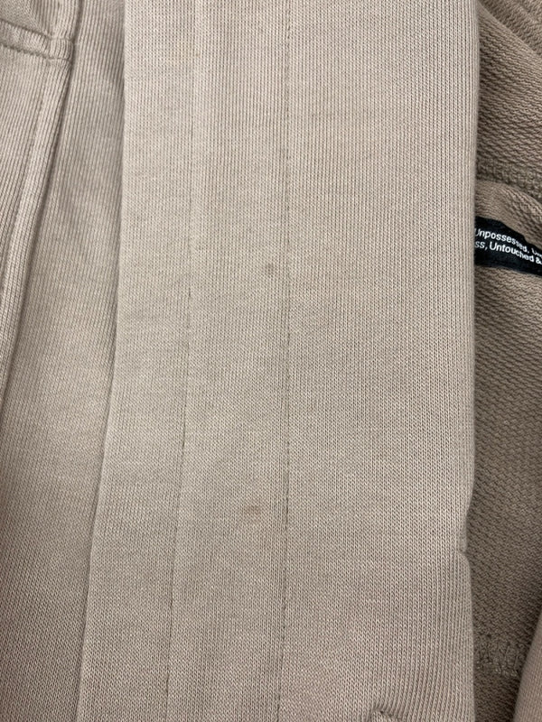 ユリウス JULIUS 22SS Obscure Graige Hoodie グレージュ フーディ 変形 パーカー ボタン 薄茶 777CUM1 サイズ 2 パーカ 無地 ベージュ 104MT-1658