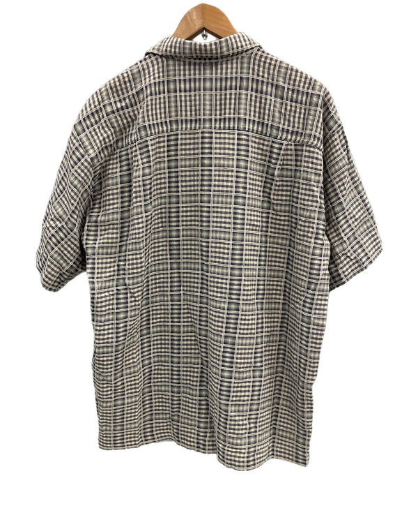 パタゴニア PATAGONIA 2000年製 00’s A/C Shirt  ACシャツ チェックシャツ シャドーチェック ポルトガル製 ORGANIC COTTON  52917 半袖シャツ グレー Mサイズ 101MT-4763