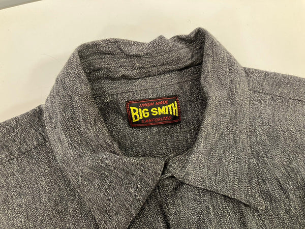 ヴィンテージ vintage 50's 50年代 黒タグ BIG SMITH ビッグスミス ブラックシャンブレーシャツ 黒シャン ワークシャツ チンストラップ 　 - 長袖シャツ グレー 101MT-5025
