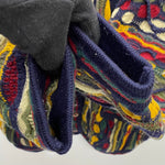 【曜日割引対象外】 クージー COOGI 90's 3Dニットカーディガン カーディガン マルチカラー Lサイズ 201MT-4034