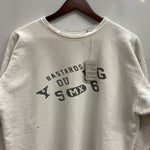 【曜日割引対象外】 セントマイケル SAINT MICHAEL × ベルベルジン BerBerJin 25SS CREW NECK SWEAT YOUNG タグ付き SM-HR8-0000-C38 スウェット ホワイト Mサイズ 201MT-4053 VB