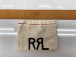 ダブルアールエル RRL LEATHER BELT レザー ベルト ウエスタン バックル Ralph Lauren ラルフローレン 茶 ベルト 総柄 ブラウン Mサイズ 104Z-3