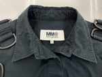 エムエムシックス MM6 メゾンマルジェラ Maison Margiela オールインワン ジャンプスーツ フロントボタン ギミック デザイン イタリア製 BLACK 黒 S52FP0016 S44915 つなぎ・オーバーオール 無地 ブラック SIZE42 104LT-60