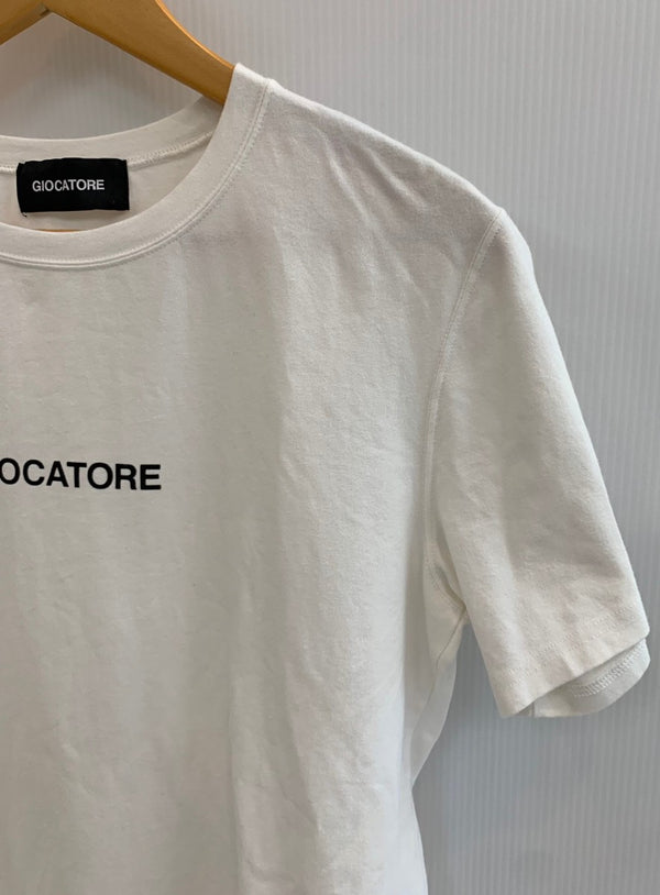 ジョカトーレ GIOCATORE ミニロゴT  GON-STC-TS04 Tシャツ ロゴ ホワイト 46サイズ 201MT-2469