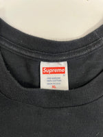 シュプリーム SUPREME ロゴプリント Tee 半袖カットソー 黒 XL Tシャツ ブラック LLサイズ 101MT-4771
