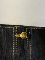 ヴィヴィアン・ウエストウッド Vivienne Westwood ロゴ刺繍 デニムスカート インディゴ スカート ネイビー Ｍサイズ 101LB-36